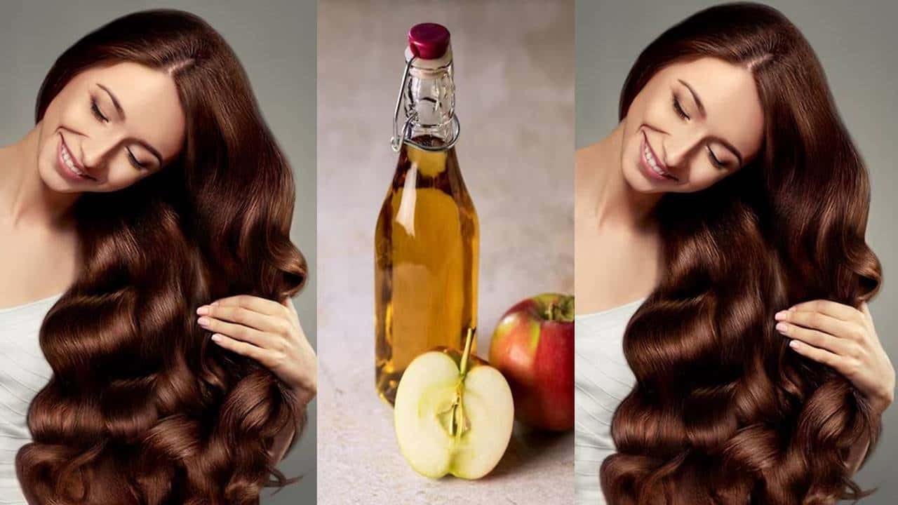 Tratamento com vinagre de maçã para cabelos mais brilhantes e fortes