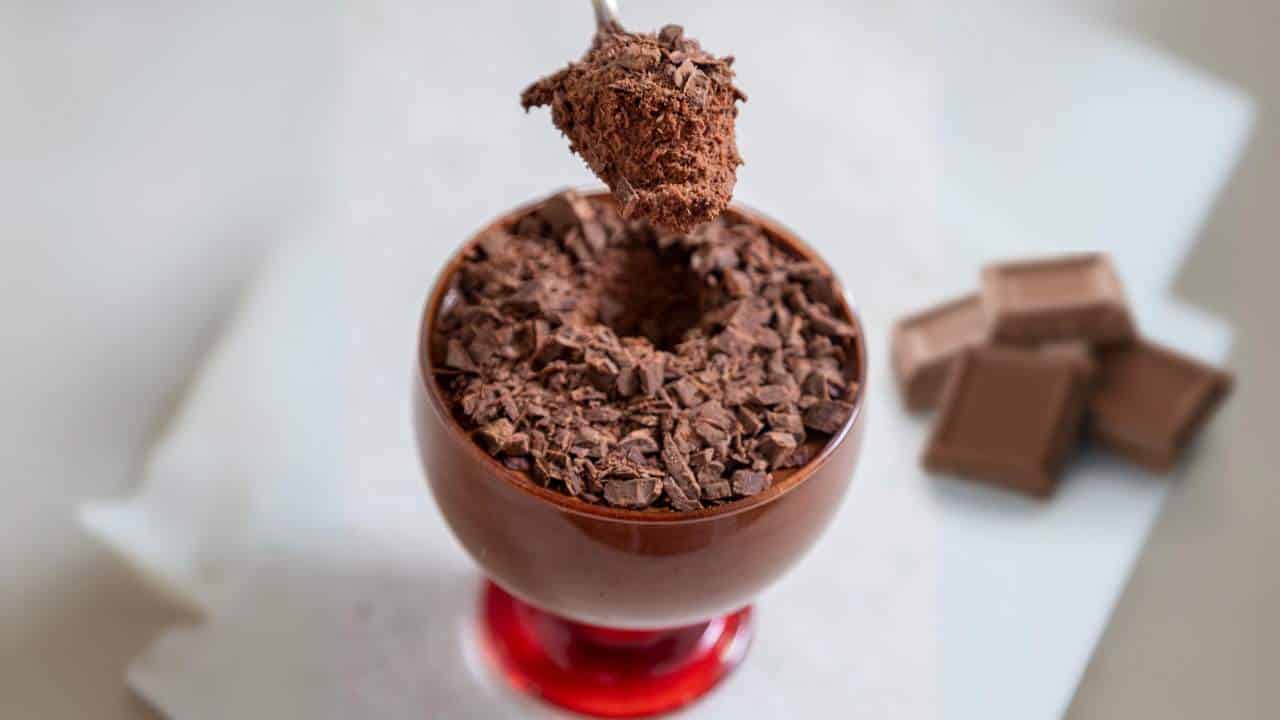 Mousse de chocolate rápido