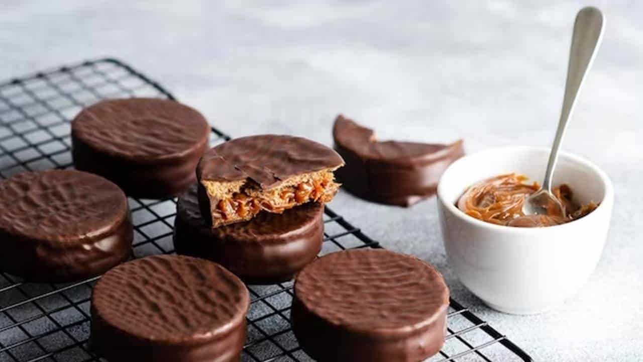 receita caseira de alfajor de chocolate