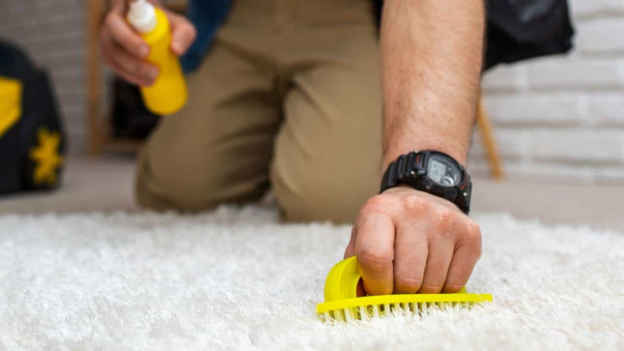 limpar manchas de tapetes