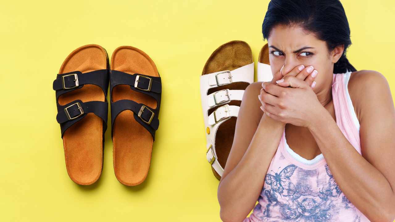 eliminar o mau cheiro de sandálias e chinelos