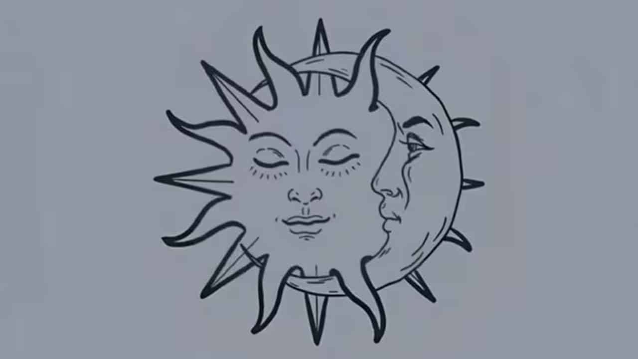 teste visual sol e lua