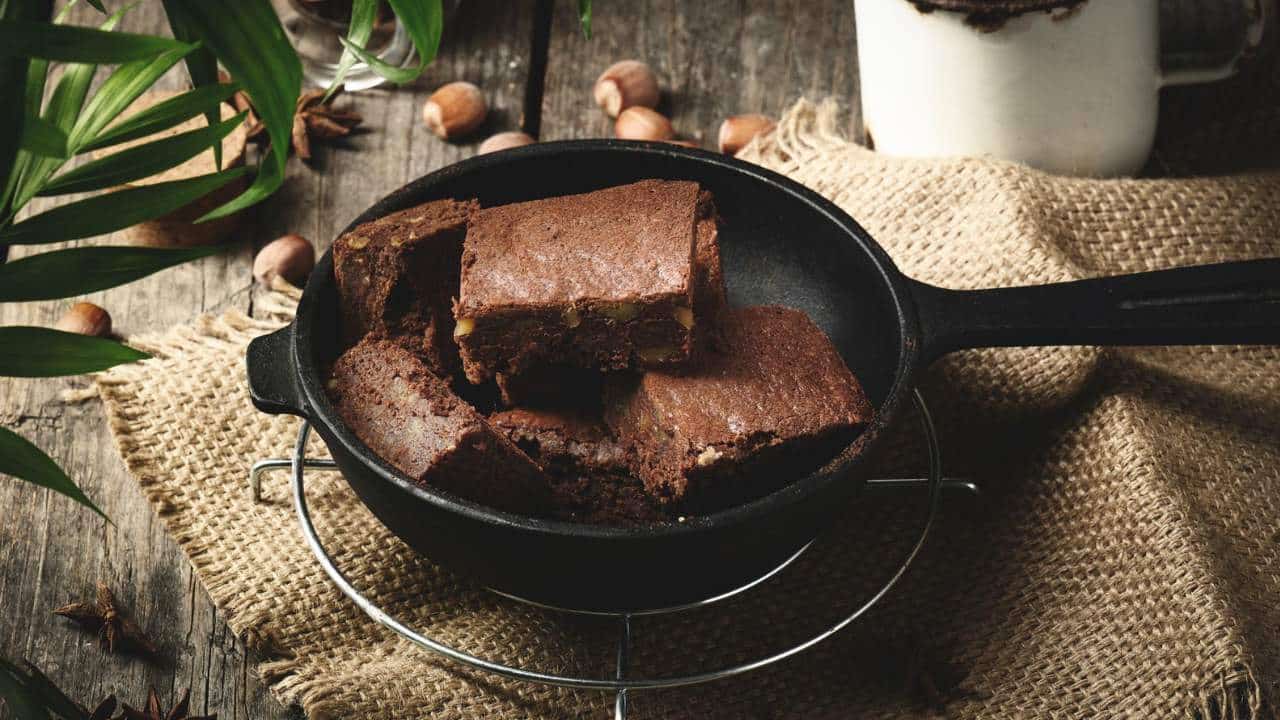Receita fácil para preparar um brownie