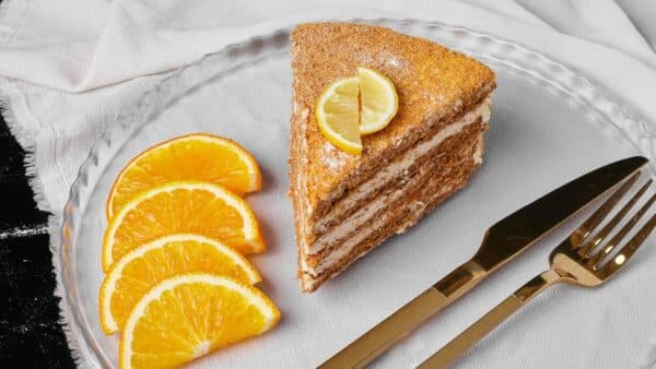 Bolo de biscoito de limão