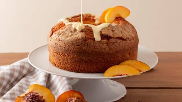 Receita de bolo de pêssego