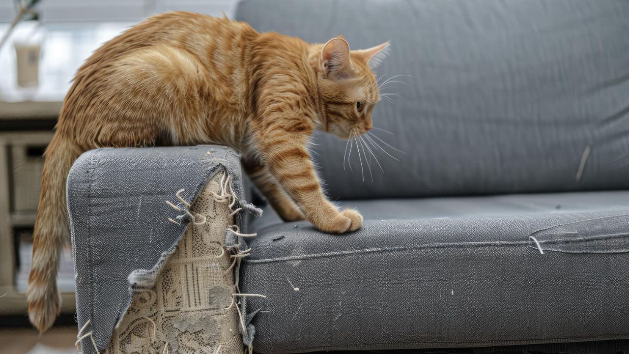 evitar que seu gato arranhe os móveis