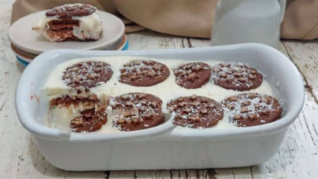 tiramisu de coco e chocolate branco