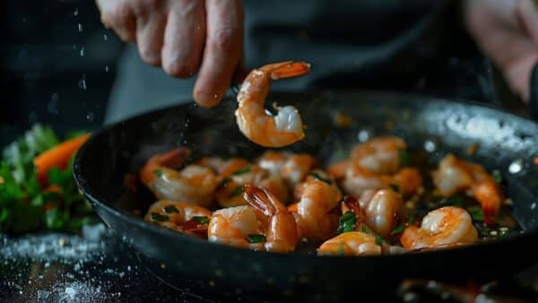 Aprenda cozinhar camarões