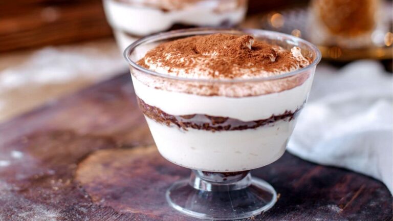 Mousse de coco com nutella