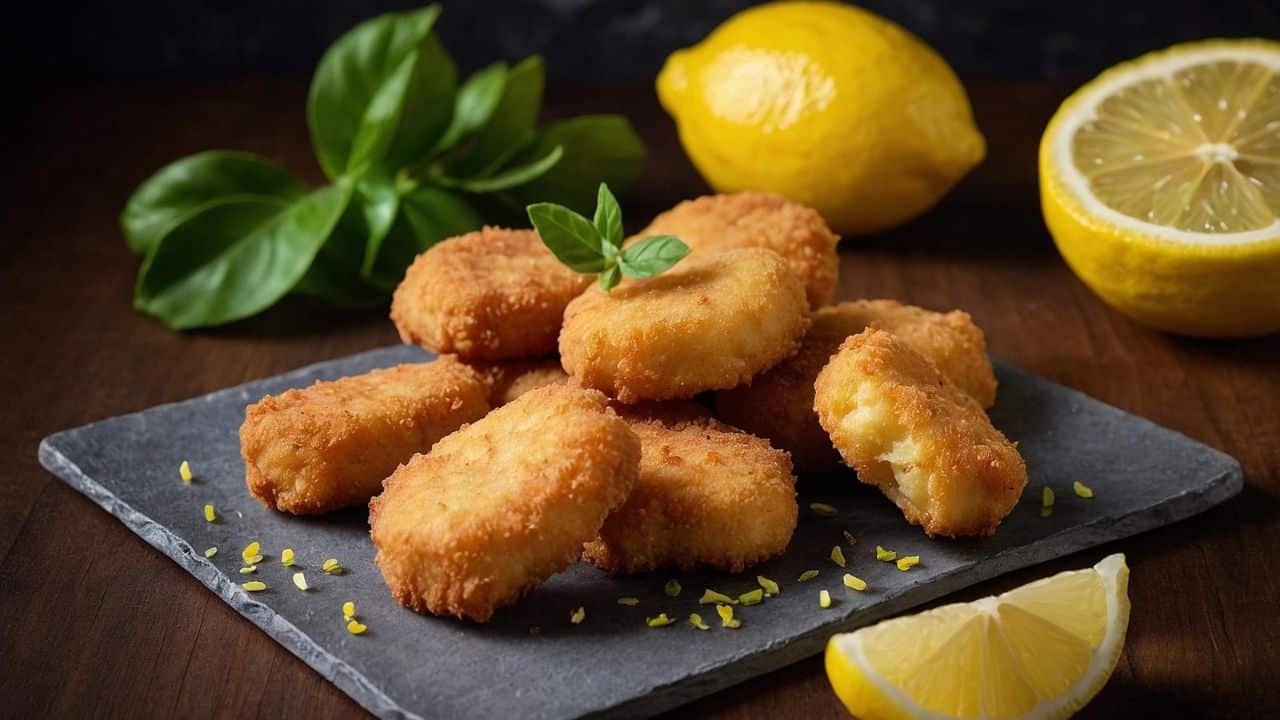 Nuggets de frango com limão