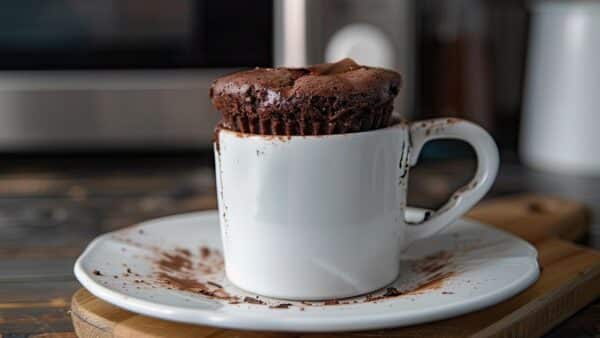 Bolo de caneca de chocolate