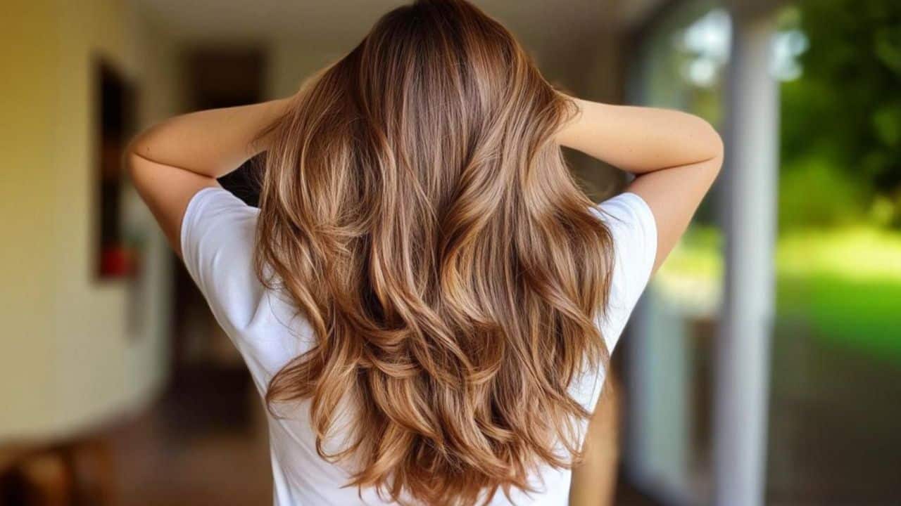 cabelo lindo e sedoso brilhante