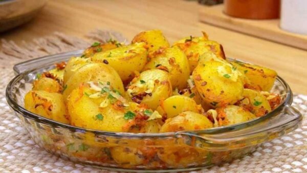 Batata com cebola Receita