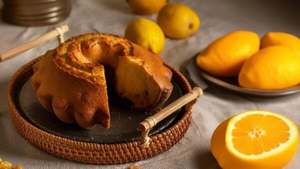 Bolo de laranja rápido e macio