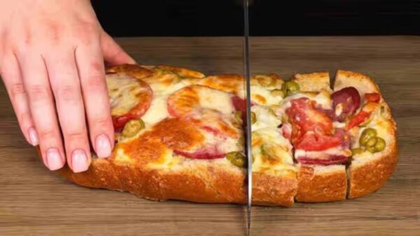 Baguete de pizza Receita simples