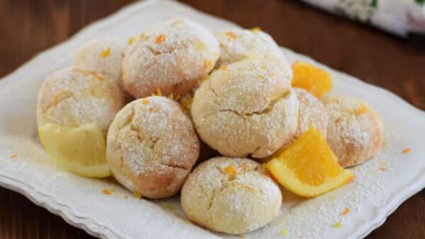 Biscoitos de limão e laranja