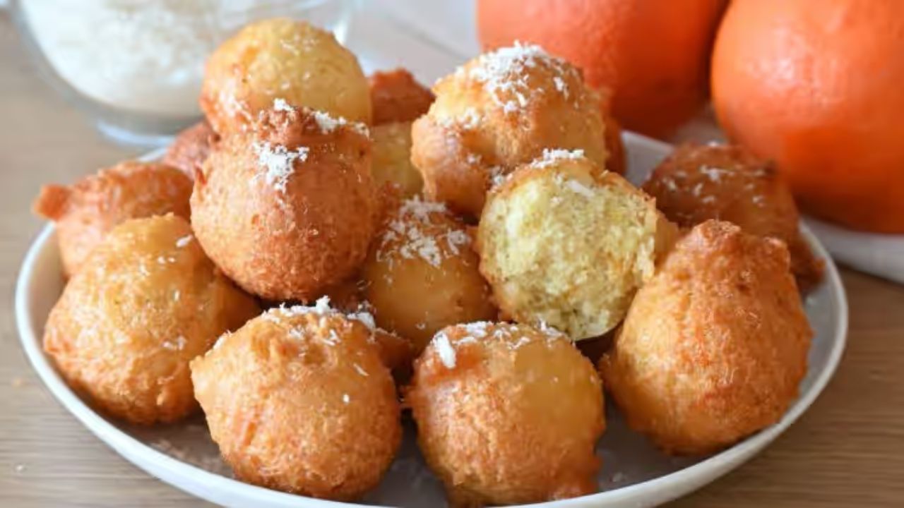 Donuts de laranja e coco: Sobremesa exótica FÁCIL para todas as ocasiões