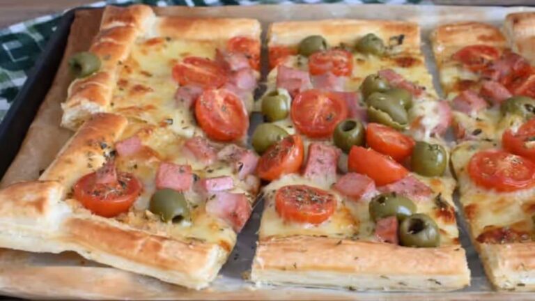 Torta salgada estilo pizza