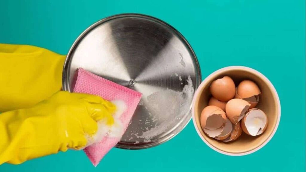 Como remover a gordura das panelas com casca de ovo?