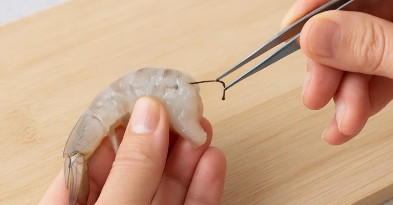tripa escura que fica nas costas do camarão?