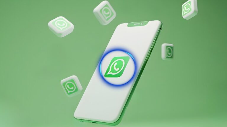 mistério do círculo azul no WhatsApp