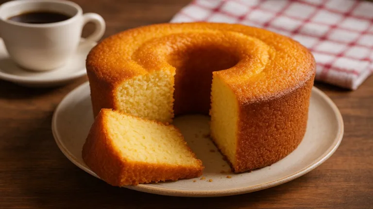 Bolo fofinho e fácil feito no liquidificador