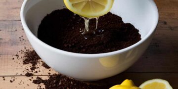 Borra de Café com Limão: solução natural para limpeza, beleza e jardim