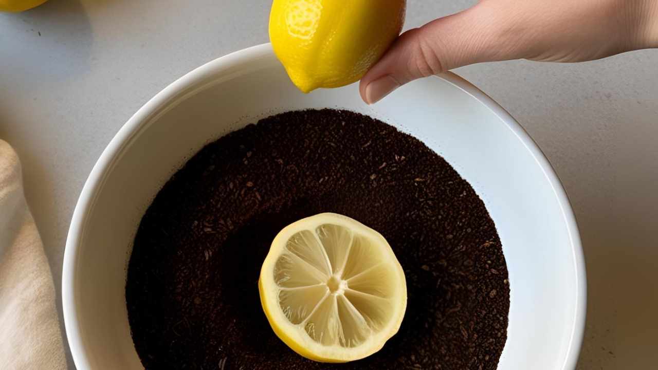 Borra de Café com Limão 