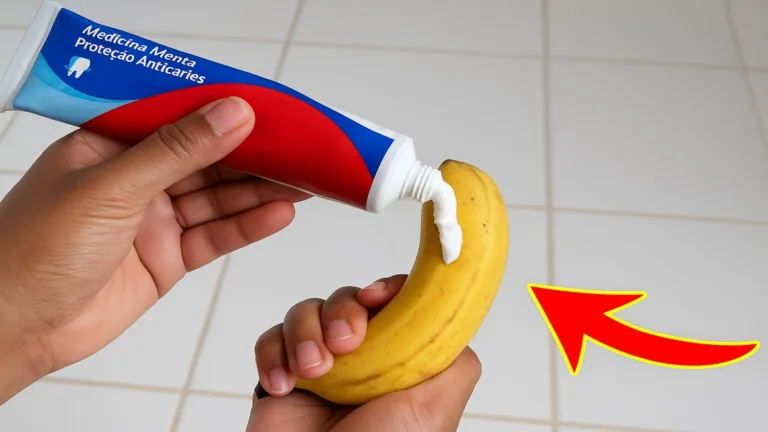 misturar bananas e pasta de dente?