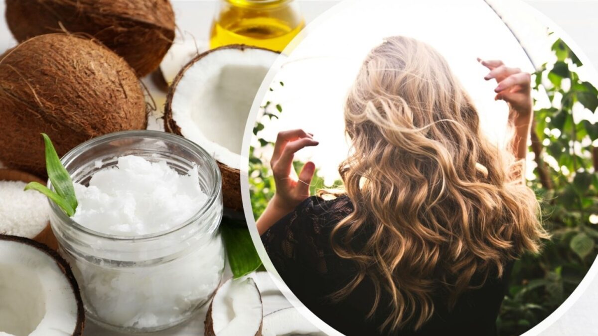 aplicar óleo de coco no cabelo