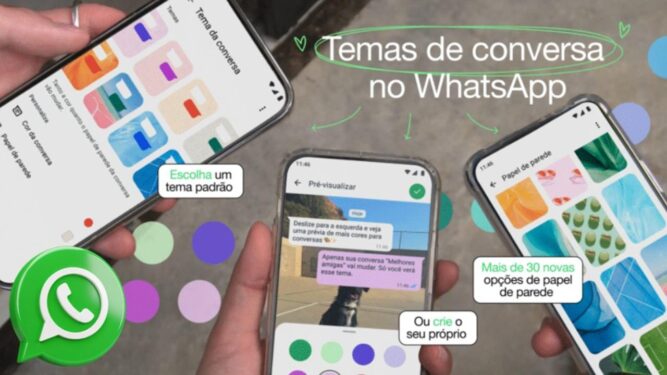 personalize as cores dos chats no WhatsApp